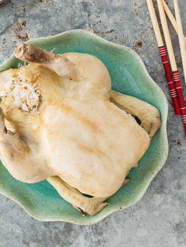 Steamed Whole Chicken with Rice and XO Sauce