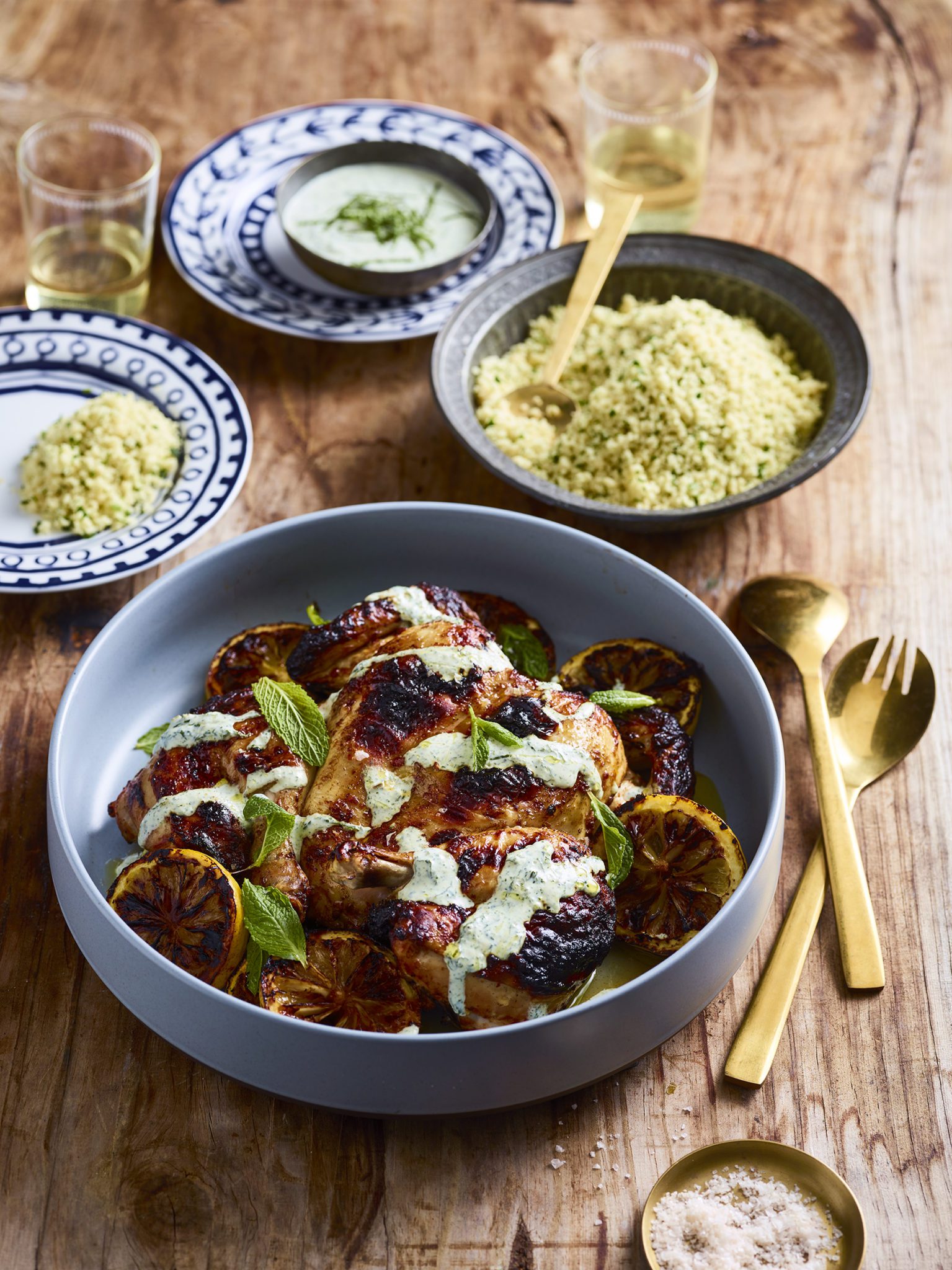 Harissa chicken with mint yoghurt Miele Experience Centre