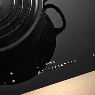Miele induction cooktop with Temp Control feature