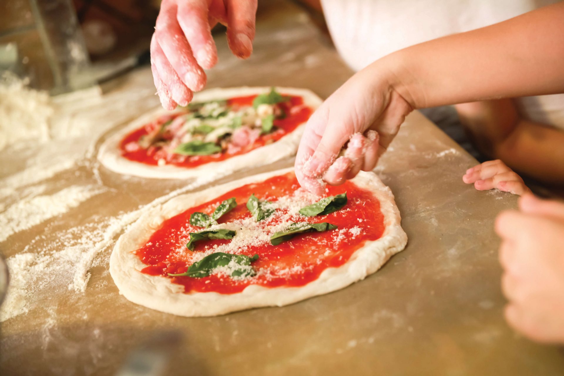 School holidays pizza making event